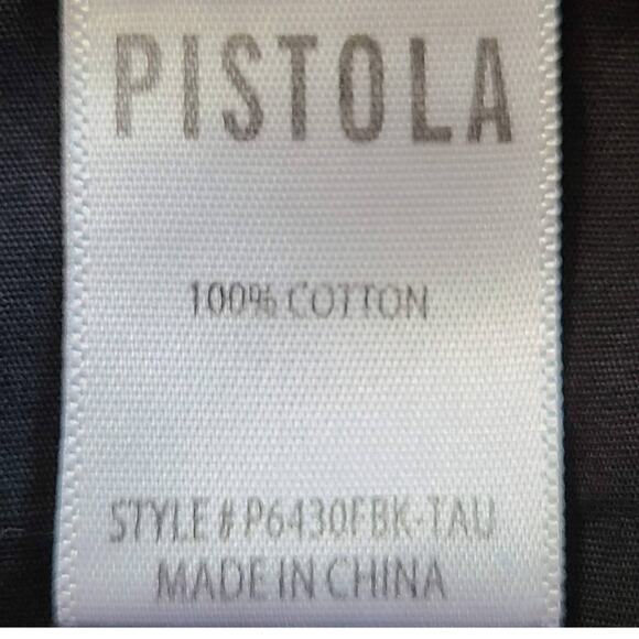 PISTOLA Keaton Distressed Straight Leg Busted Knee Jeans Black P6430FBK-TAU ‎ 24 - Picture 14 of 16